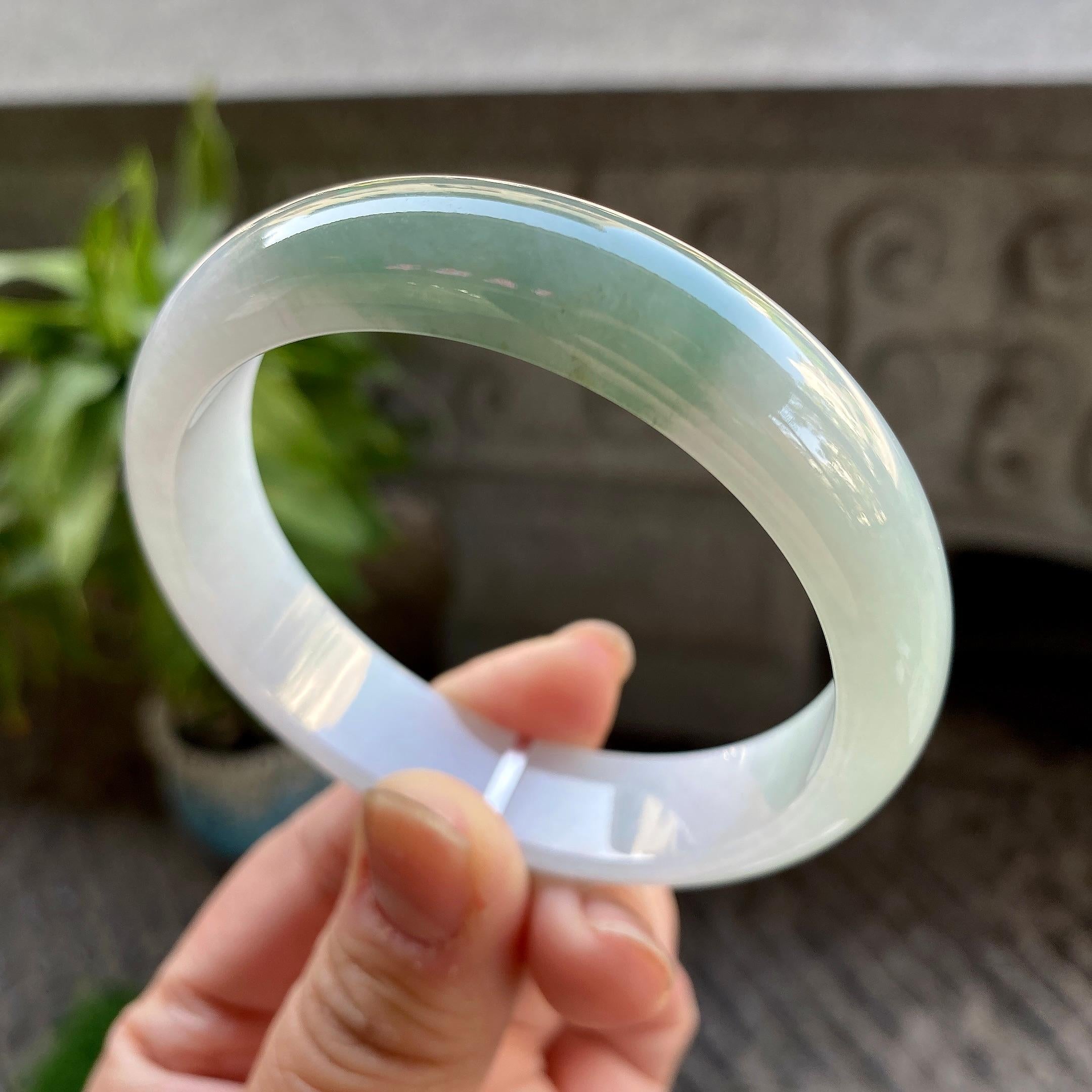 细糯种半山水平安镯（56.6mm）（yc311020）