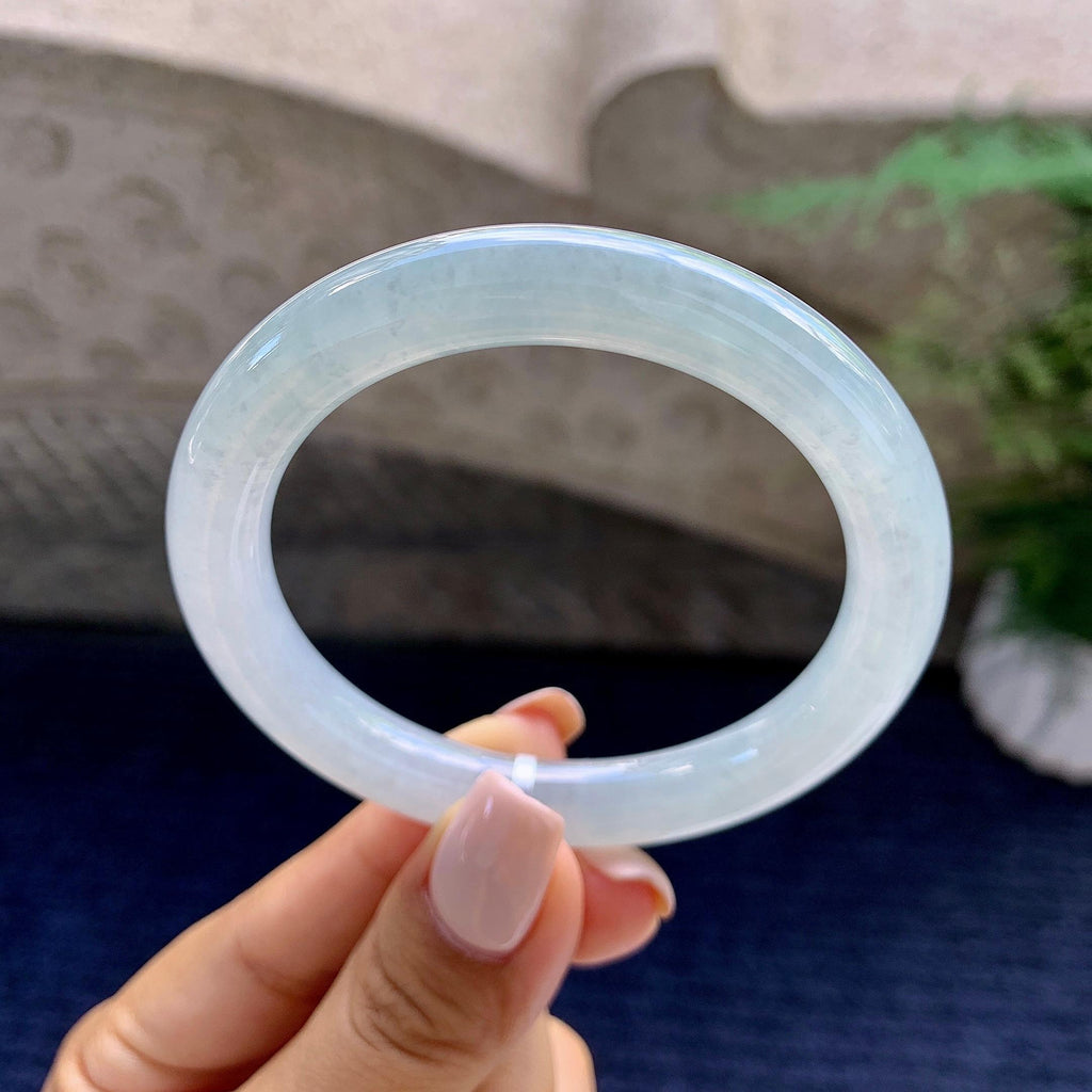 细糯种带底色圆条手镯（53.2mm）（yc223965）
