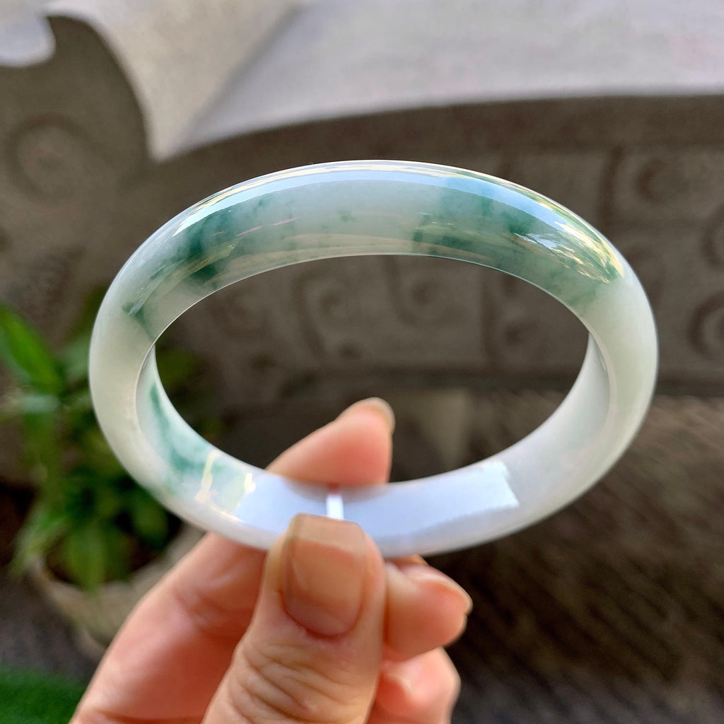 细糯种飘花贵妃手镯（56.6mm）（yc308176）