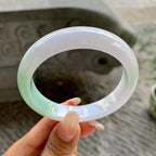 细糯种飘绿平安镯（57.2mm）（yc202388）