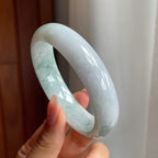 细糯种飘花翡翠贵妃手镯（56mm）