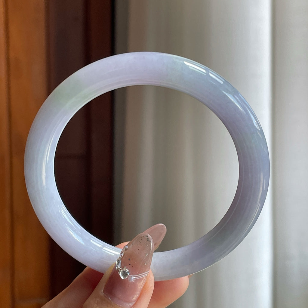 糯种紫罗兰圆条手镯（59.3mm）