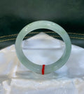 细糯晴底翡翠平安镯｜ 编号：24071203-5004 具体尺寸:55-12.5-7.5（wg0040734）