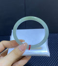 糯冰晴底翡翠叮当镯 编号：24082404-2002 具体尺寸：54-6.4-6.3（wg0043055）
