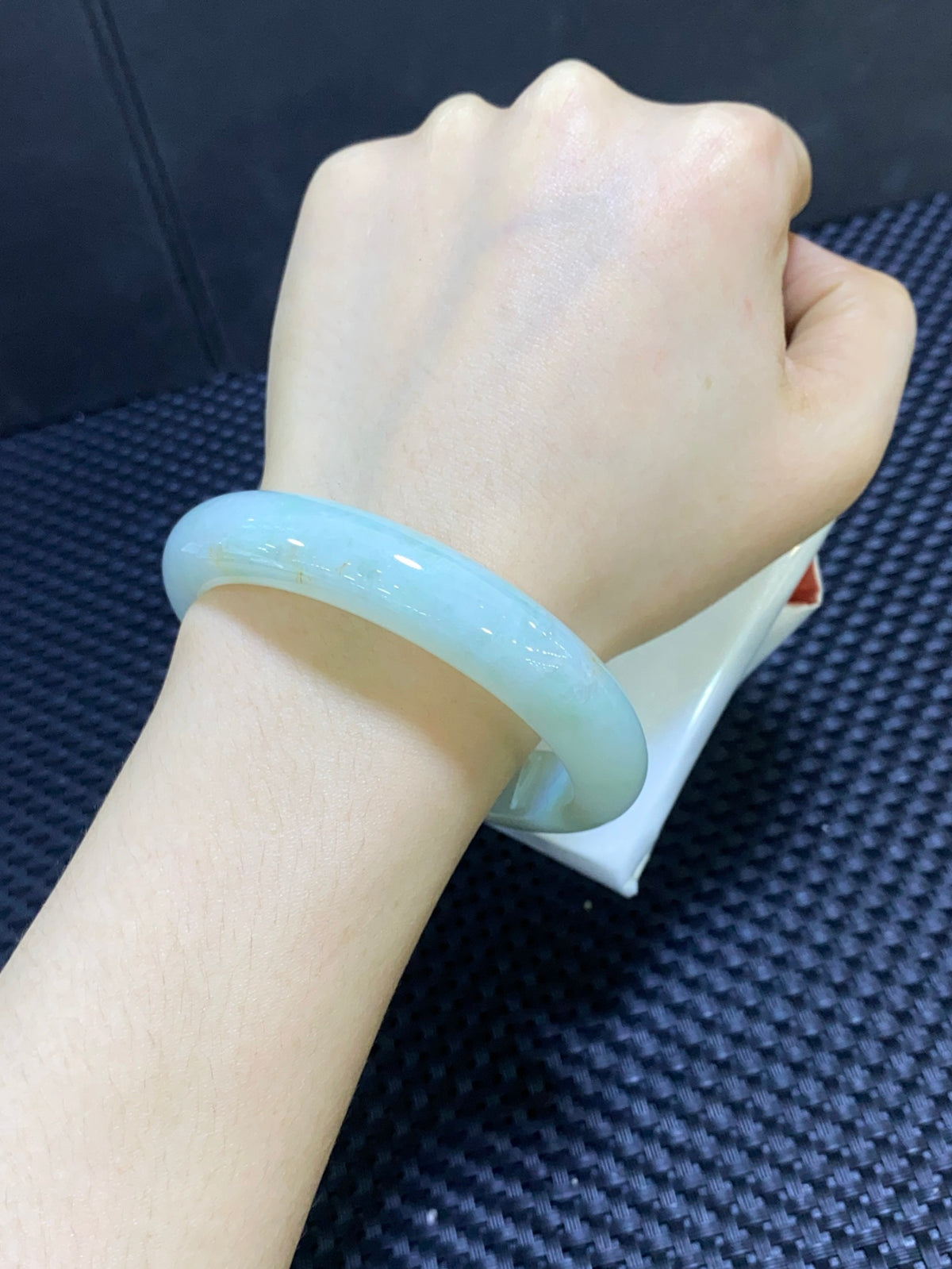 .️55-56｜ 编号：23031505-30011 秒杀晴底洒金平安镯！清爽晴水底色， 天然洒金特色款，小众不撞镯（wg0080209）