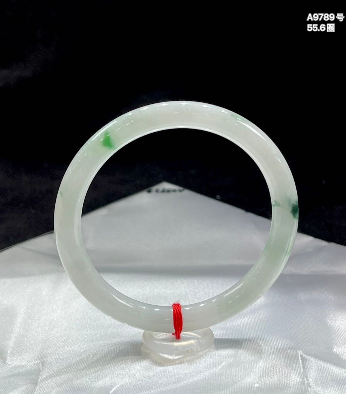 糯冰飘绿花美人条A9789号 编号：2409106-2002-C19-7 具体尺寸：55.6-7.8（wg0071608）