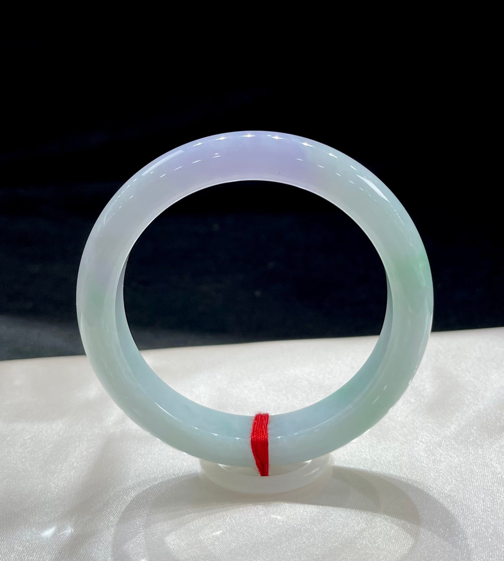 糯冰春彩平安镯A9822号 编号：26090910-6003-C19-6 具体尺寸：55.6-10.6-8.5 微瑕介意勿拍（wg0073479）