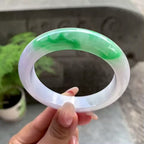 糯冰种春彩平安镯（57.4mm）（yc195338）